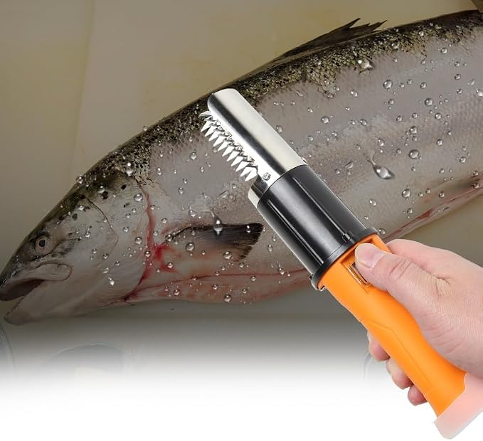 New Electric Fish Scaler Brush Waterproof Skin Scraping Graters Fast Remove Cleaning Peeler Scraper