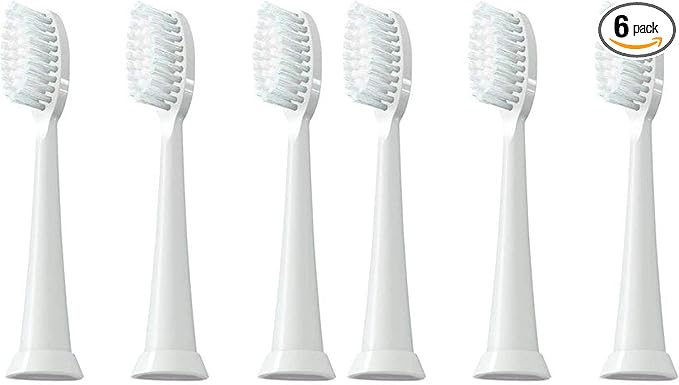 TAO Clean Sonic Electric Toothbrush Replacement Heads (6-Pack) – Replacement Heads for the TAO Clean Electric Toothbrush and Docking Station, White