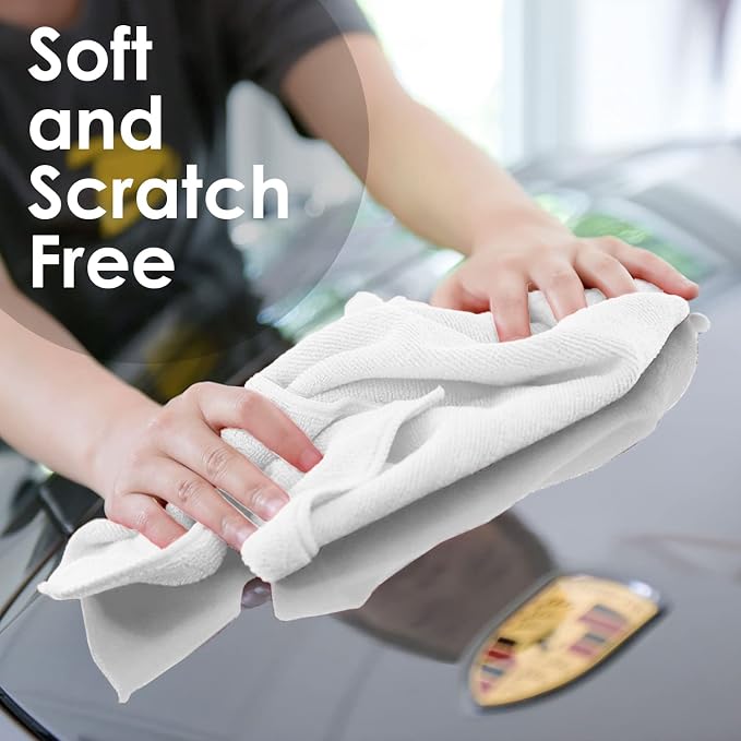 Avalon Towels Microfiber Cleaning Cloths (Value Pack of 36) - Size 16 x 16 Inches, Highly Absorbent Cleaning Rags, Lint Free, Reusable and Washable, Microfiber Towels for Cars