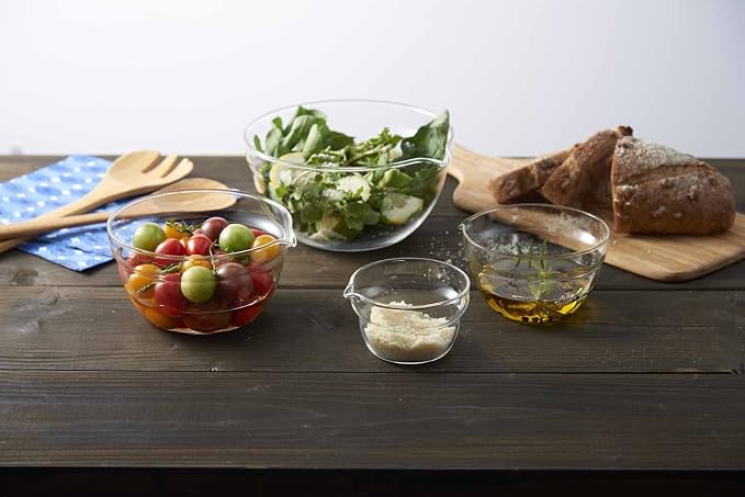 HARIO KB-10-BK One-Mouth Bowl, Made in Japan, Heat Resistant Glass, 3.4 fl oz (100 ml), Set of 6, Clear