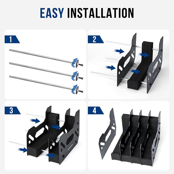 BlackSmith Foam Pistol Rack for Gun Safe Gun Accessories Storage Firearm Handgun Rack Revolver Pistols Holder