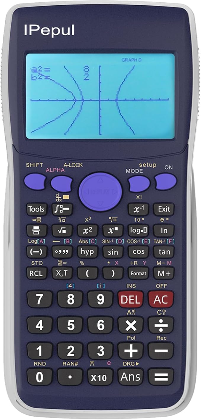 Scientific Calculators with Graphing Calculator, Ipepul Desktop Math Calculator for College Students,10 Modes/ 4 Graphing Functions, School Supplies for Middle High School Teachers Office