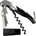LUSCIOUZ Zero Resistance THE HELIX Elite Corkscrew Silent Wine Bottle Opener Waiters Corkscrew Wine Key (6-Coil Long Corkscrew)