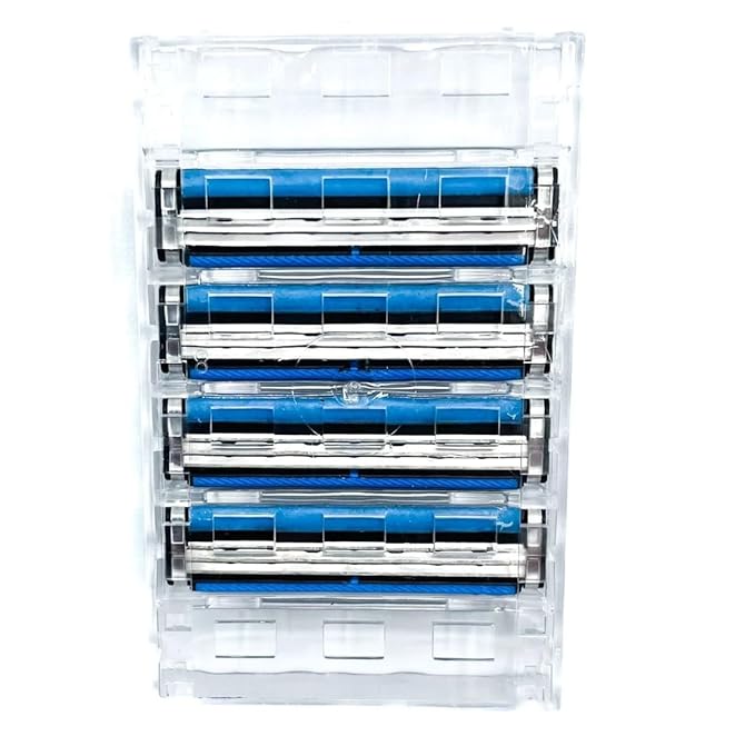 Taconic Shave, 40 Triple Razor Blade Cartridges – Compatible with Gillette Sensor, Sensor Excel, Sensor 3, Sensor 2 & Personna Triflexx Razor Handles – Flexing Blades adjust to your skin's contours
