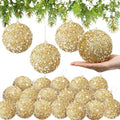 Lyrow 24 Pcs 4" Christmas Ball, Gold