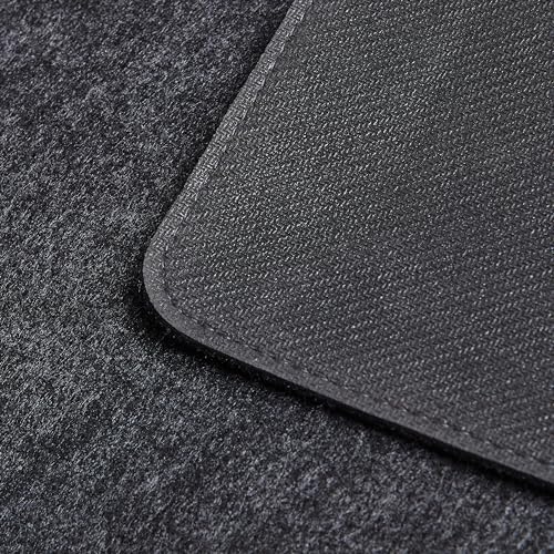 Premium Felt Desk Mat | Large 15.75" x 36" | Multifunctional Desk Pad for Home Office | Dark Gray