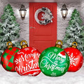 Jetec 4 Pcs Giant Inflatable Christmas Ball, Cute, Color 2