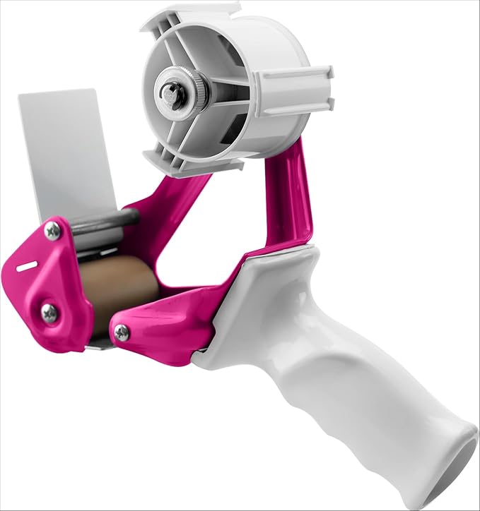 TAPEWELL Heavy Duty Metal Frame Packing Tape Dispenser Gun, 2 inch, Purple | Packing Tape Refills For Dispenser, Shipping Tape For Packing, Moving, Home & Office Use
