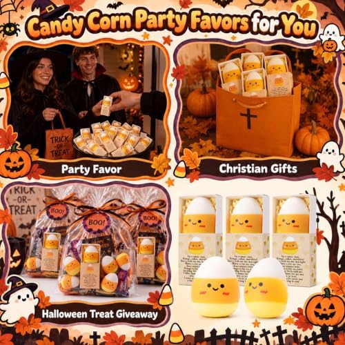 24 Sets Fall Candy Corn Gifts Christian Halloween Party Favors
