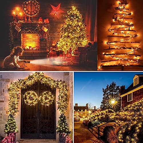 BrizLabs Clear White Incandescent Christmas String Lights 600 Count 139.2ft