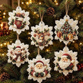 6PCS Christmas Ornaments DIY Pearl Diamond Art Kits for Adult Holiday