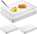 Hushee 120 Count Disposable Cutting Board Sheets 17 x 12 Inch Flexible Plastic Sheet Cutting Mat Large Chopping Boards for Kitchen Cooking Traveling Camping Tailgating BBQ