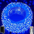 Ollny Christmas Lights Outdoor 800LED 262FT, Blue Plug in Fairy Lights with Remote, 8 Modes Waterproof Timers Dimmable LED String Lights for Indoor House Outside Bedroom Patio Balcony