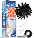 The Professional Dryer Vent Cleaner Kit -(50-Feet) Innovative Lint Remover Reusable Strong Nylon| Flexible Lint Brush with Drill Attachment for Faster Cleaning