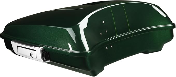 5.5" Razor Motorcycle Trunk W/Latch Key Fit For Harley 2014-2025 Touring CVO Road King Street Glide Electra Glide Ultra Limited Pack Deep Jade Pearl