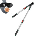 GARTOL 2-Inch Cutting Capacity Bypass Loppers, 26-33" Extendable Tree Branch Cutter, Professional Gear-Driven Labor-Saving Heavy Duty Pruners, Carbon Steel Teflon Blade & Lightweight Aluminum Handles