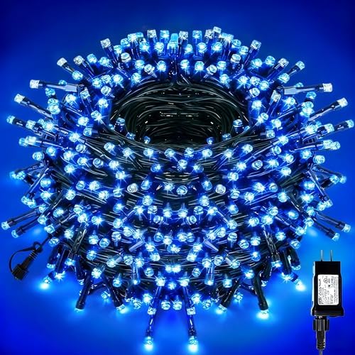 500 LED Blue Christmas Lights Christmas Tree Lights Outdoor