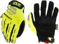 Mechanix Wear Hi-Viz M-Pact Gloves - High-Visibility Impact Gloves - For Builders Safety - For Construction - Vibration Absorbing - Touchscreen Compatible - Fluorescent Yellow - X-Large