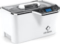 LifeBasis Ultrasonic Cleaner – 45kHz Professional Ultrasonic Jewelry Cleaner 600ML with Built-in Cooling Fan, 5 Digital Timer for Rings, Coins, Watches, Eyeglasses, Dentures, Retainers & More, White