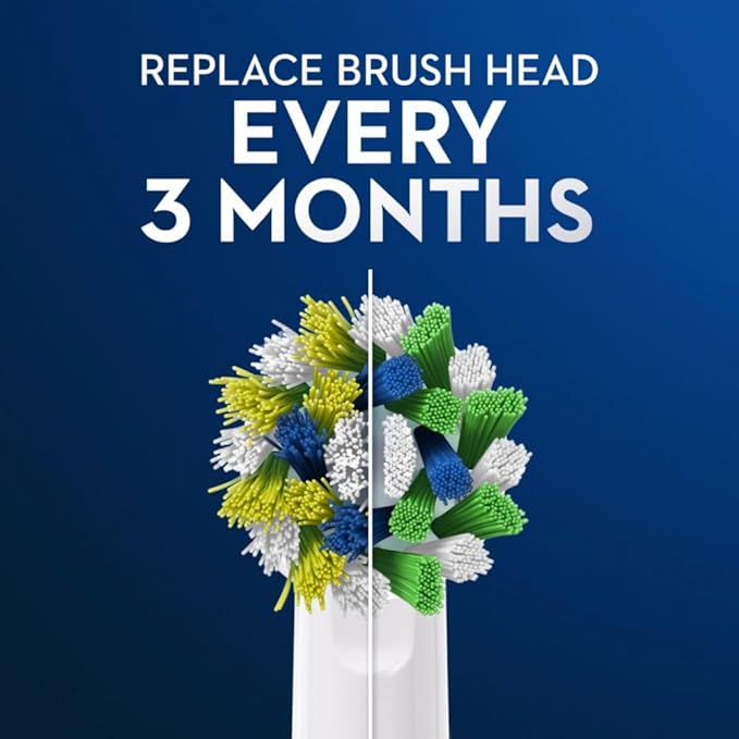 Oral-B CrossAction Electric Toothbrush Replacement Brush Heads Refill, 2ct (Packaging may vary)