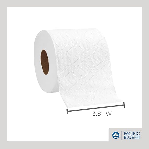 Pacific Blue Select Standard Roll 2-Ply Embossed Toilet Paper by GP PRO (Georgia-Pacific), 18280/01, 550 Sheet Per Roll, 80 Rolls Per Case