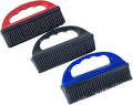 Handheld Pet Hair Removal Brush Reusable Lint Remover | Soft Electrostatic Bristle Cleaner for Carpet Sofa Clothes Dog Cat Fur(3pcs)