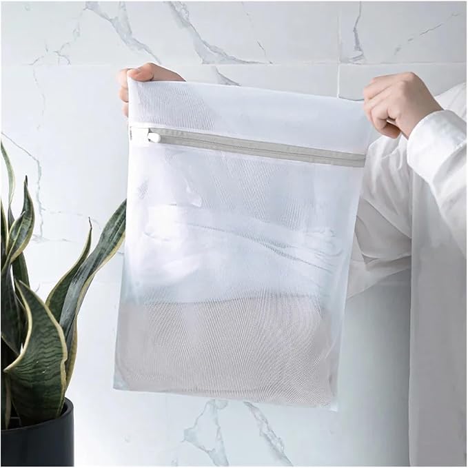 4PCS/1PC Mesh Laundry Bag Laundry Wash Bags Coarse Net Laundry Basket Laundry Bags For Washing Machines Mesh Bra Organizers(M-1PC)