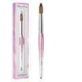 MelodySusie Kolinsky Acrylic Nail Brush, 100% Pure Kolinsky Hair, Professional Nail Brush for Acrylic Powder Nail Extension and 3D Nail Carving, for DIY Home Salon, Size 14