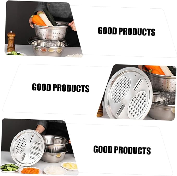 Vegetable Slicer Multifunctional Cheese Grater Kitchenware Peeler Fruit Slicer Bowl for Slicing Dicing