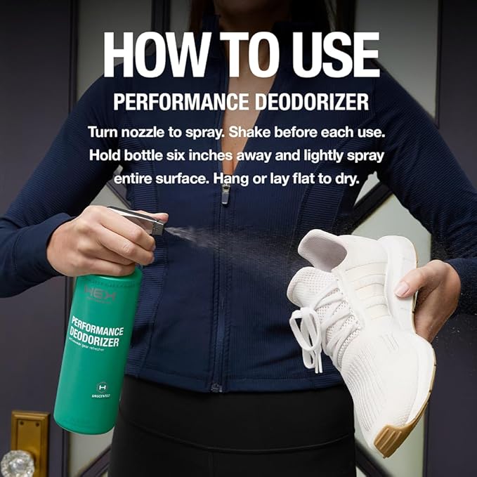 HEX Performance Deodorizing Spray, Unscented, 44oz (Pack of 2) - Awesome for Shoes, Gear, Activewear & Fabrics, Yoga Mats & Gym Equipment, Carpet, Pets, Odor Eliminator & Fabric Refresher Spray