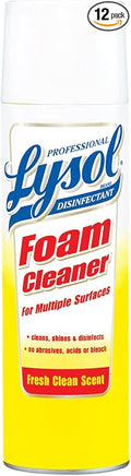 Lysol Professional Foam Cleaner Multi Surface Spray 24 Fl Oz (Pack of 12)