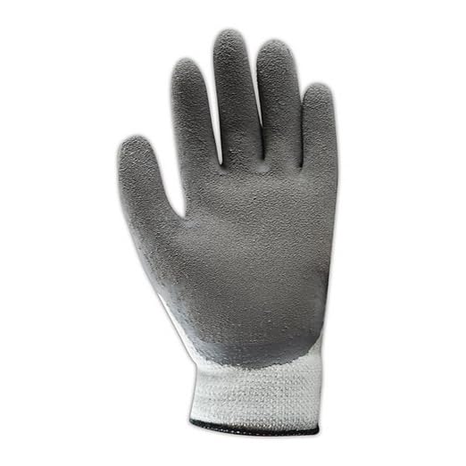 Showa Best 451-10 SHOWA Best Glove Atlas Thermal-Fit PF451 Knit Glove with Rubber Coating, Men's (Fits), Natural Gray, XL (Pack of 12)
