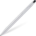 Cross Click Tuxedo Satin Metallic Gray Ballpoint Pen - High-End Writing Tool for Versatile Use - Smooth Writing & Journaling - Elegant Accessory - Long-Lasting - Black Ink - Includes Gift Box