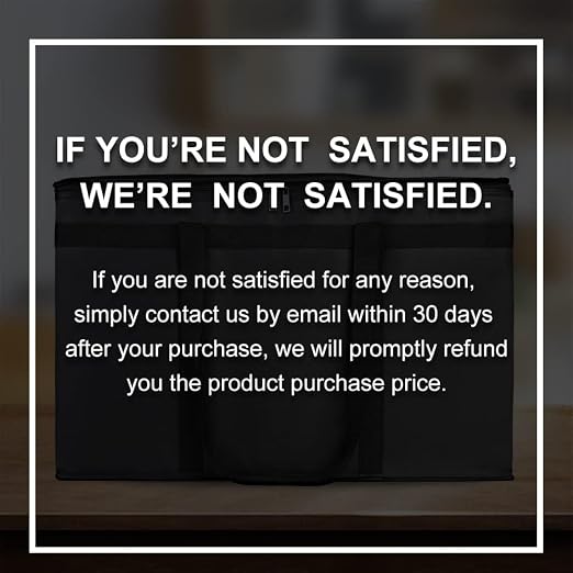 Bodaon Large 3-Pack Insulated Food Delivery Bag, XXXL Pizza Cooler Bags, Rideshare Delivery Bag, Thermal Cold/Hot Styrofoam Carrier for Travel/Shopping/Catering/Car, Warmer/Frozen