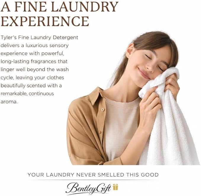 Tyler Candle Glamorous Liquid Wash Detergent Wash, Liquid, Diva, 16 Fl oz/with Dryer Sachet Single Pouch, Pull and Pour Spill Proof Cap oh