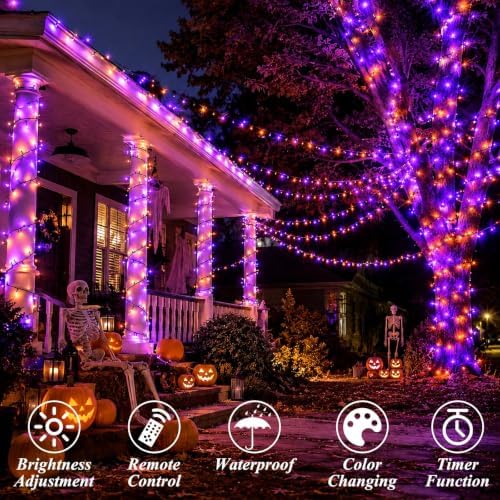 LitHome Color Changing Christmas String Lights Connectable 33Ft 100 LED