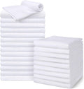 UNIMADE Salon Towels 24 Pack, Super Soft Microfiber Hand Towel | Highly Absorbent Hair-Drying Cloth for Gym, Bath, Spa Use and Home Beauty Care - White (16x29 inch)