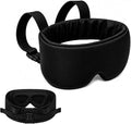 Airplane Pillow Mask with Head Strap for Long-haul Flight, Travel or Home Use Sleeping Mask, 360° Support Headrest, Prevent Bobblehead Sore Neck, Jet Black