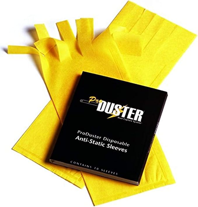 ProTeam 101532 Dusting Sleeves, 50-Pak of Anti-Static Disposable Dusting Sleeves Fit Most Wand Dusters and are Oil- and Wax-Free Making Them Safe for Use on Any Surface, Yellow