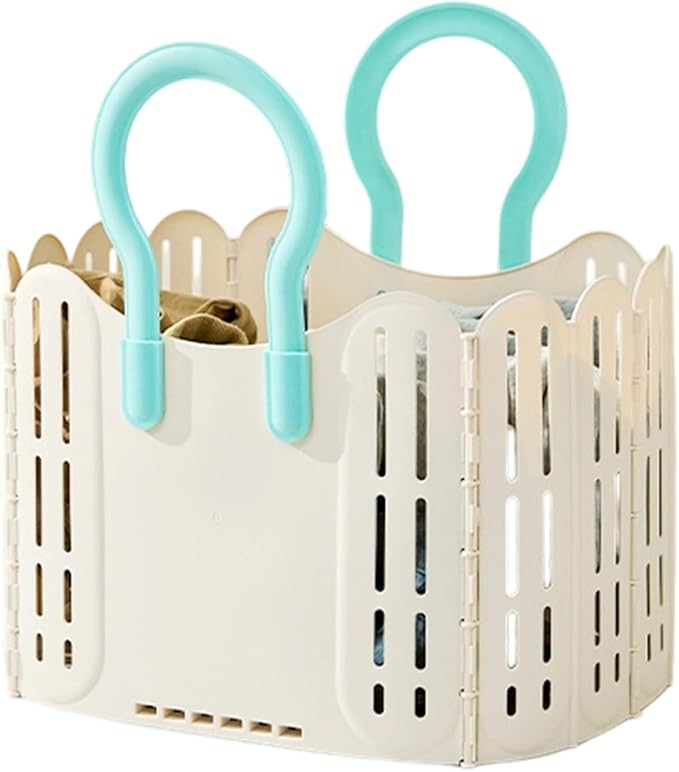 Collapsing Laundry Basket Pliable Obstruct For College Dormitory Space Saving Plan Permanent PRESENTATION Ventilated Net Thin Transportable Student Laundry Solution