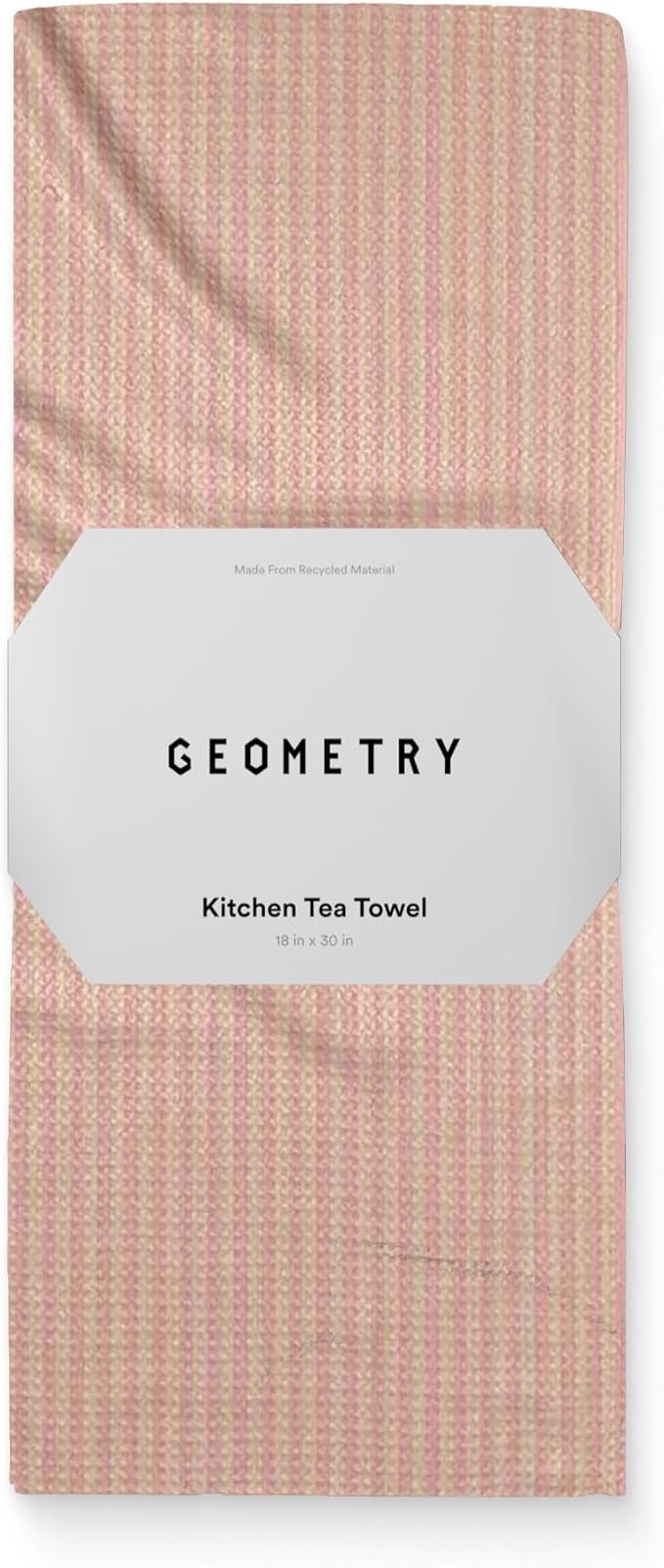 GEOMETRY Spring Kitchen Towels - Quick Dry Microfiber Cloth Spring & Summer Dish Towels for Kitchen Drying - Premium Quick Dry Towel - Strawberry Shortcake Lines, 18" x 30" - 1-Pack