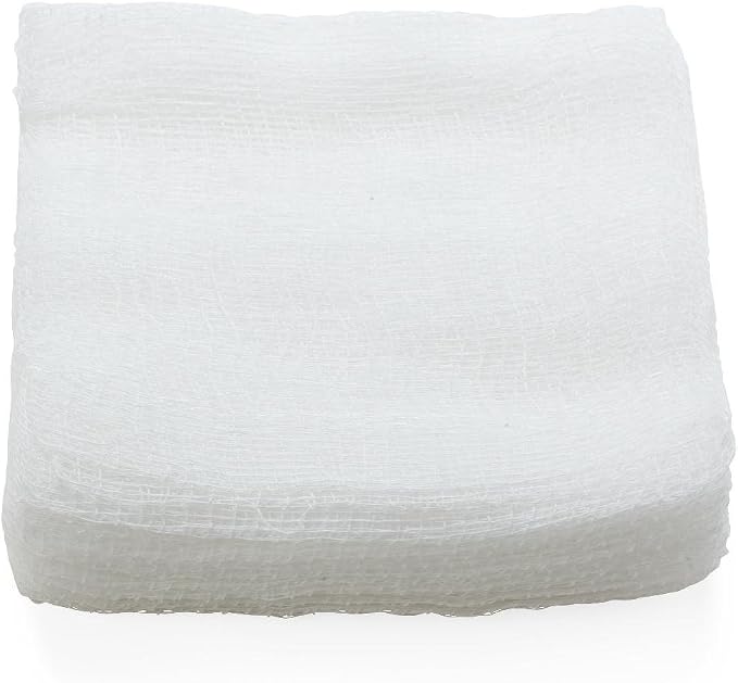Medline Sterile 100% Cotton Woven Gauze Sponges, 4" x 4", 12-Ply, Ideal for Wound Dressing and General Cleaning, 10/Hard Tray, Pack of 128