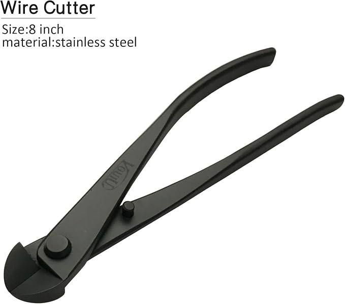 VOUIU 5-Piece Bonsai Tool Set,Knob Cutter,Concave Cutter,Wire Cutter,Jin Pliers,Bonsai Scissors