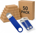 50 Pack Leather Bottle Openers, Bulk Bar Tools for Laser Engraving | Customization: Suitable for Laser Engraving and Personalized Logos