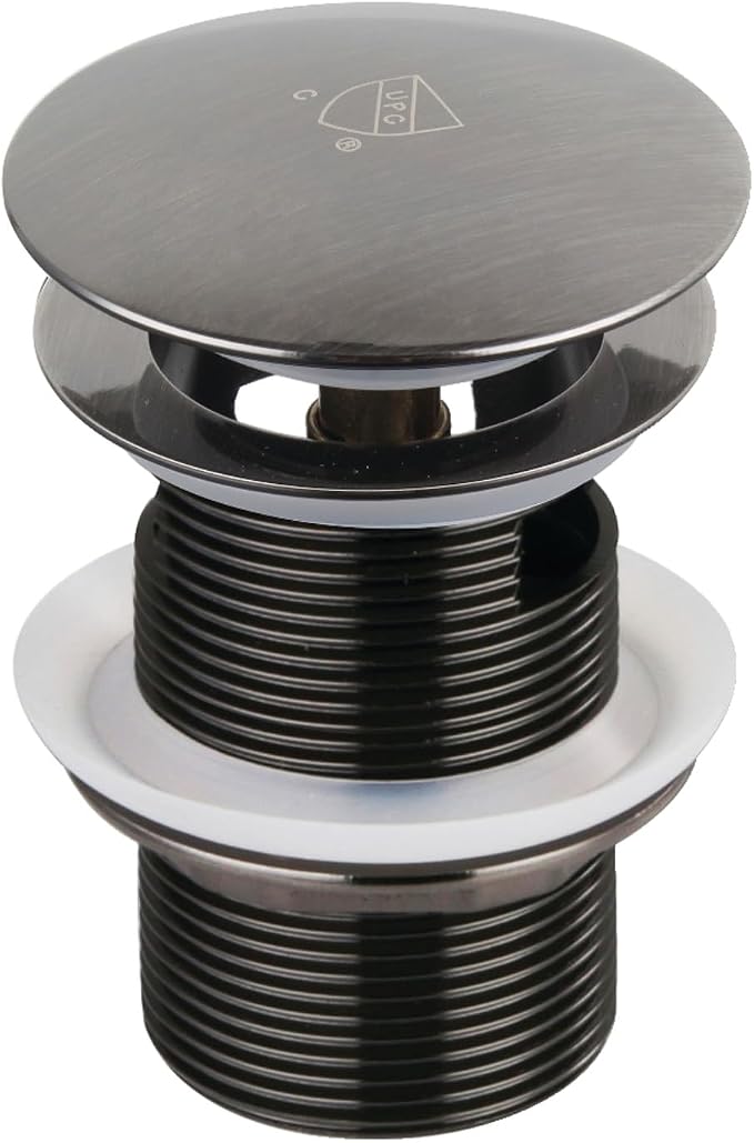 Kingston Brass VTDESHOEVN Trimscape Tub Drain Shoe, Black Stainless 2.75 x 2.75 x 3.06 | Trimscape collection; Fabricated from solid brass for reliability; Toe touch drain for easy operation