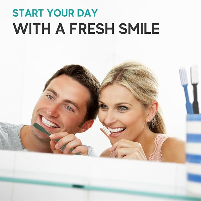 Avistar 480 Prepasted Disposable Toothbrushes Individually Wrapped - Single Use Pre Pasted Disposable Toothbrushes with Toothpaste Built in - Waterless Toothbrush for Travel, Guests, Hotel, & Camping