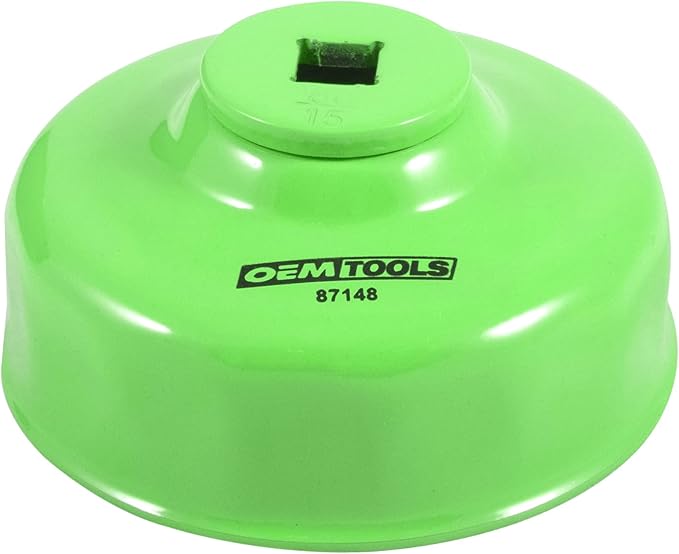 OEMTOOLS 87148 80 mm 15 Flute Oil Filter Wrench, Economy Oil Filter Cap Wrench, Oil Cap Filter Wrench Prevents Slippage and Stripping, Oil Change Tools