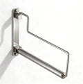NEWRAIN Clothes Drying Rack, Laundry Racks for Drying Clothes, Wall Mounted Swing Arm Clothes Hanger for Laundry Room, Garage, Indoor & Outdoor Use,Brushed Nickel