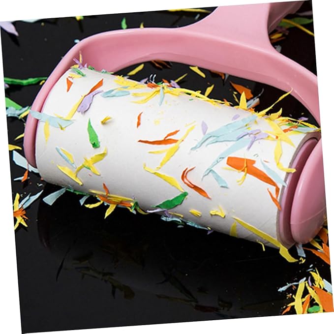 Toyvian 16pcs Refillable Lint Roller Set Sticky PET Hair Remover for Clothes Carpets Couches Multi-Function Household Lint Remover Convenient Tear-Off Feature