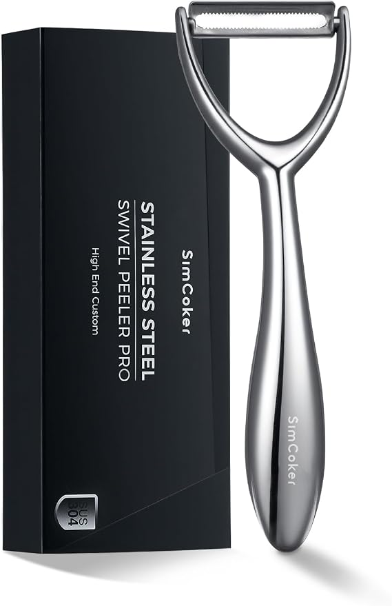 Y Vegetable Peeler, Ultra Sharp Stainless Steel Potato Peeler for Fruits and Vegetables, Serrated Blade Kitchen Peeler with Ergonomic Non-Slip Handle